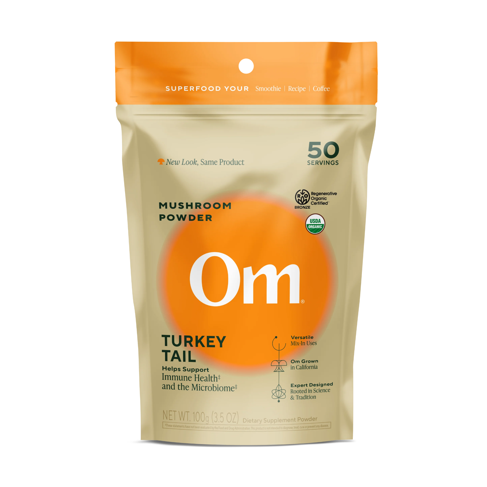 Om Mushrooms Turkey Tail Powder